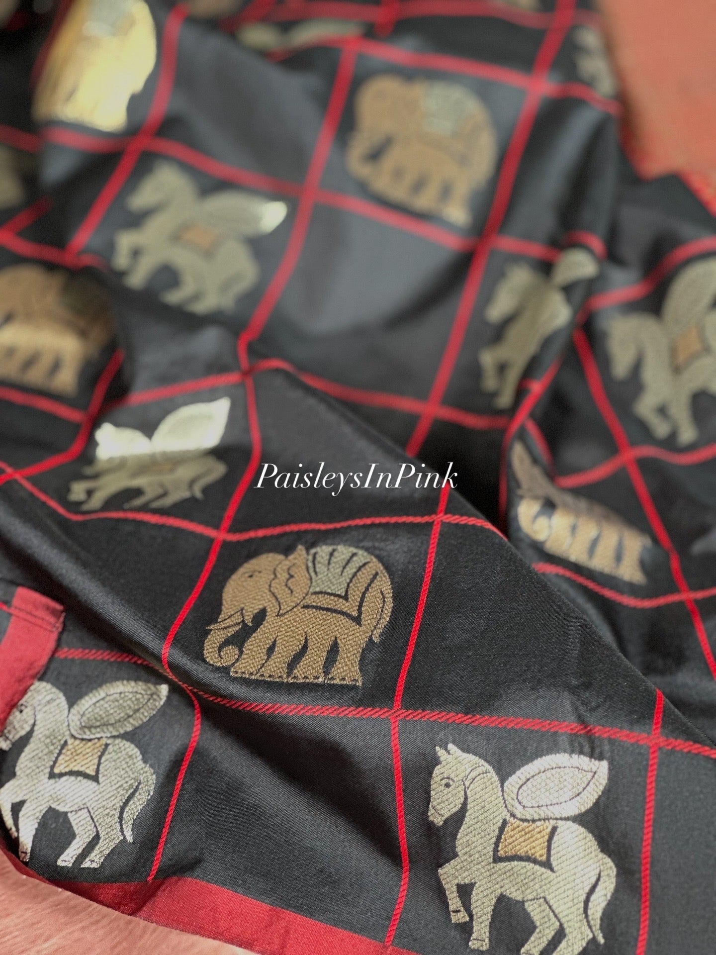 SJY0772507 - Semi Silk Checked Saree