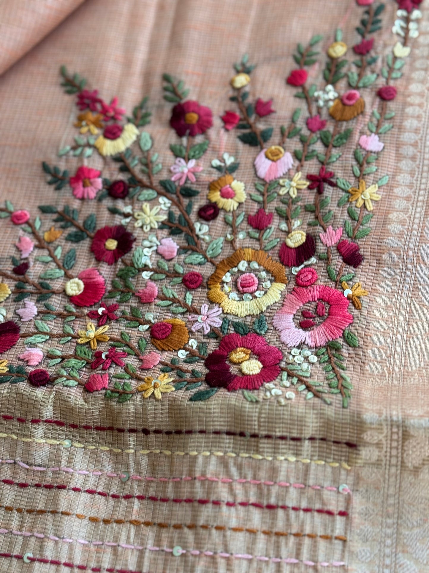 SF2002 - French knot Kota saree