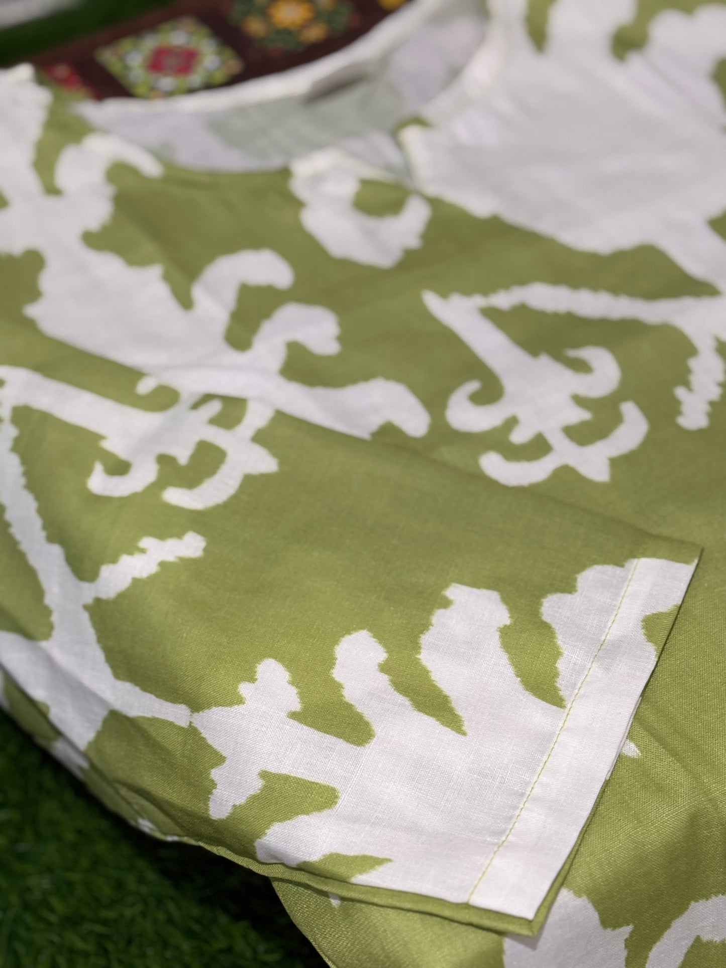 ZCA040302 - Ikat Coord Set (Green)