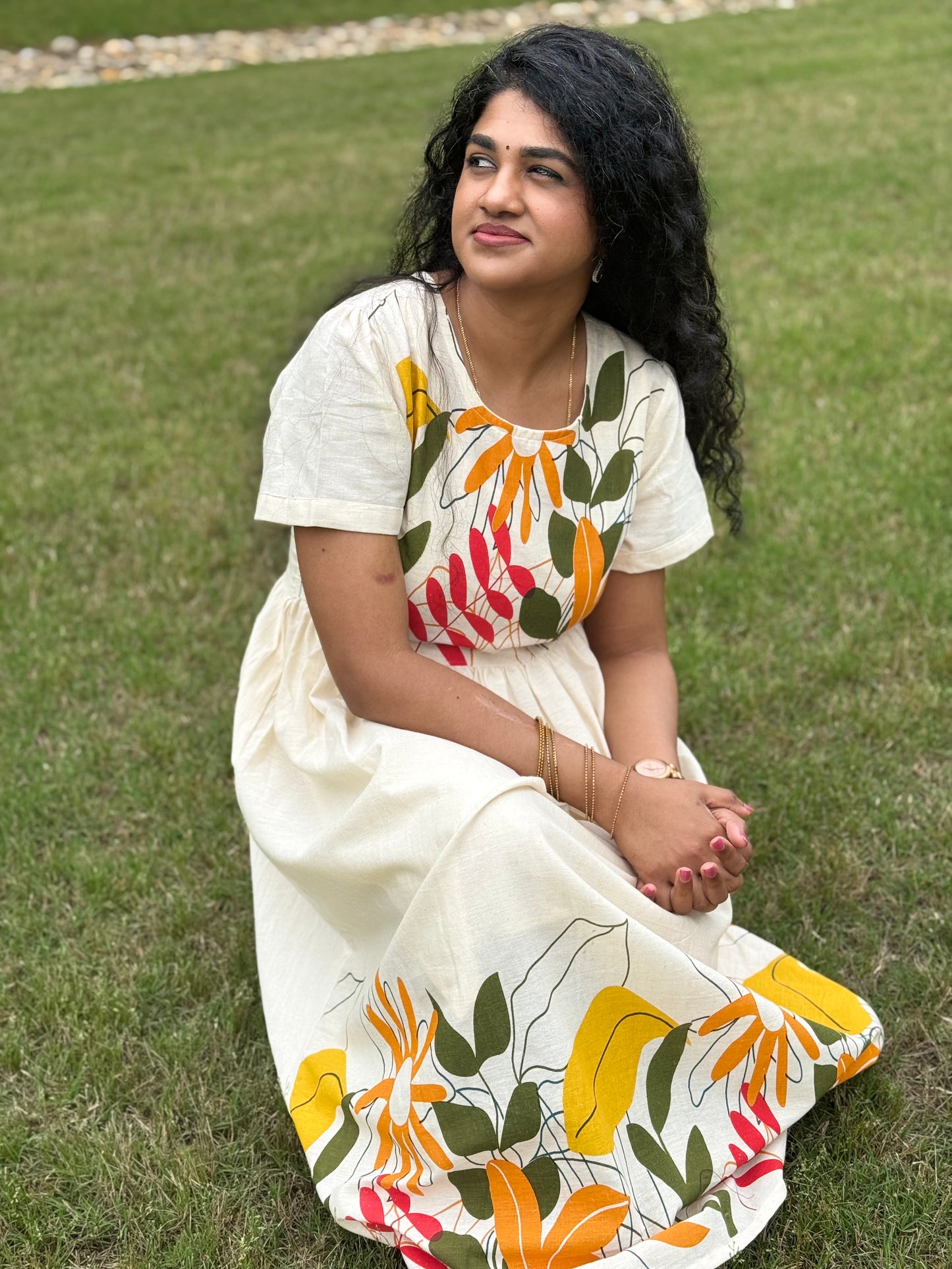 DJY772501 - Cotton Floral Dress
