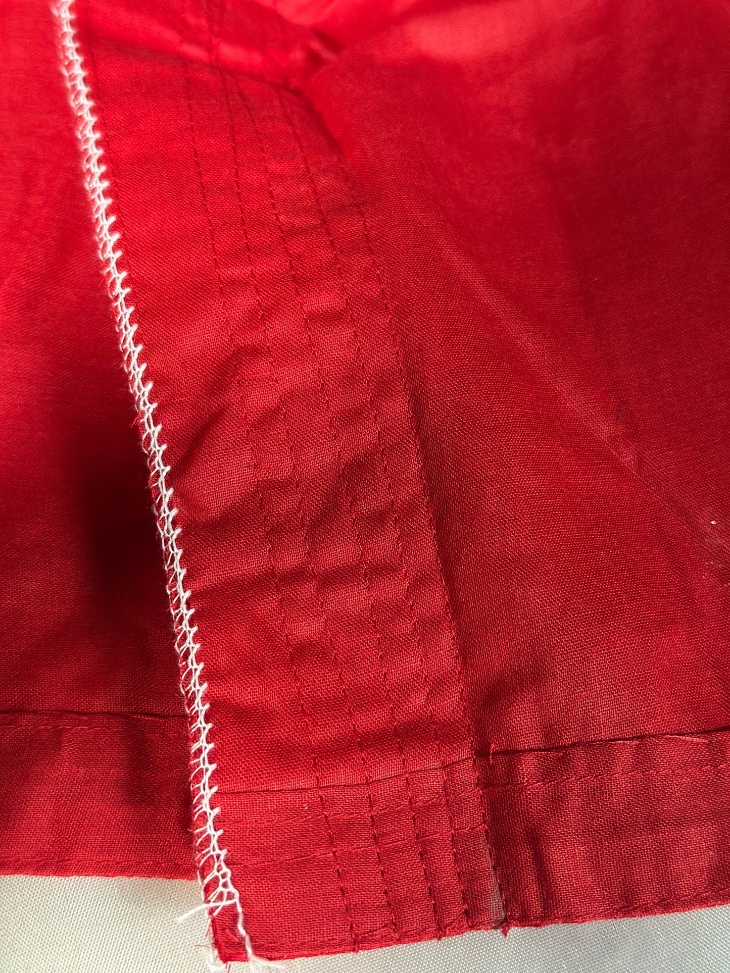 SM147 - Red Multi border Saree