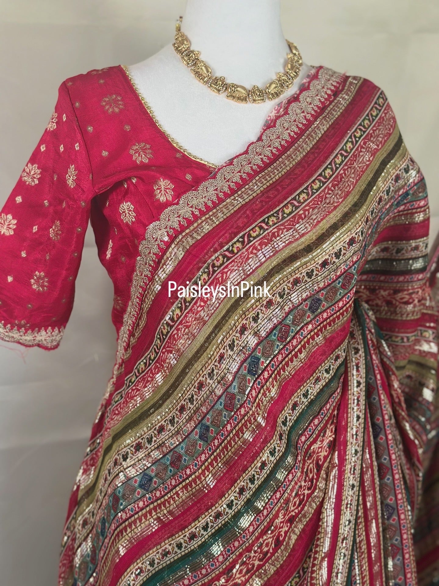SY257 - Red Saree