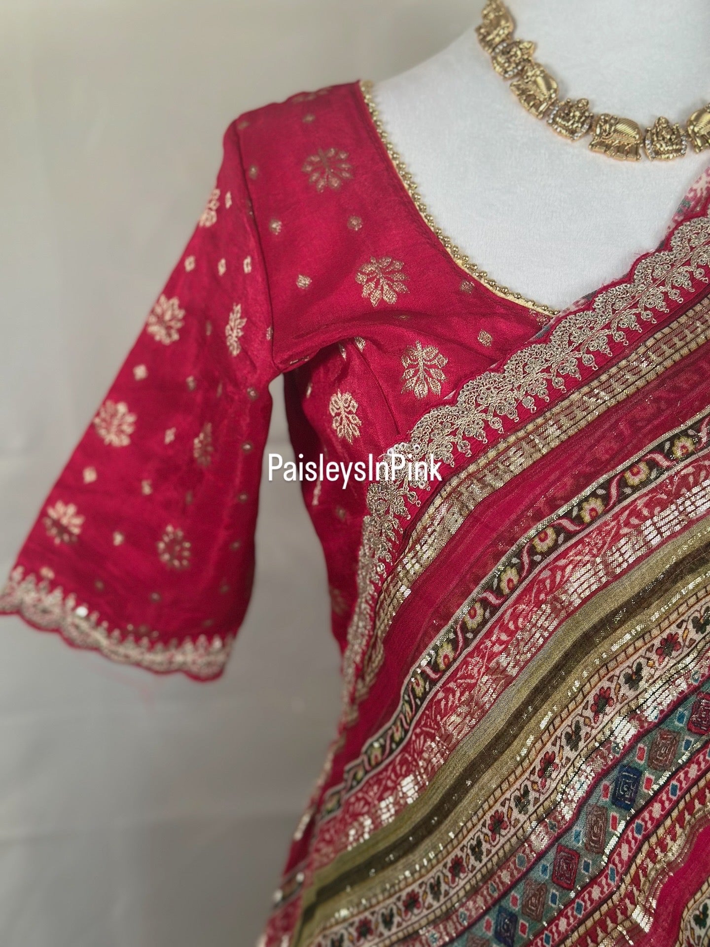SY257 - Red Saree