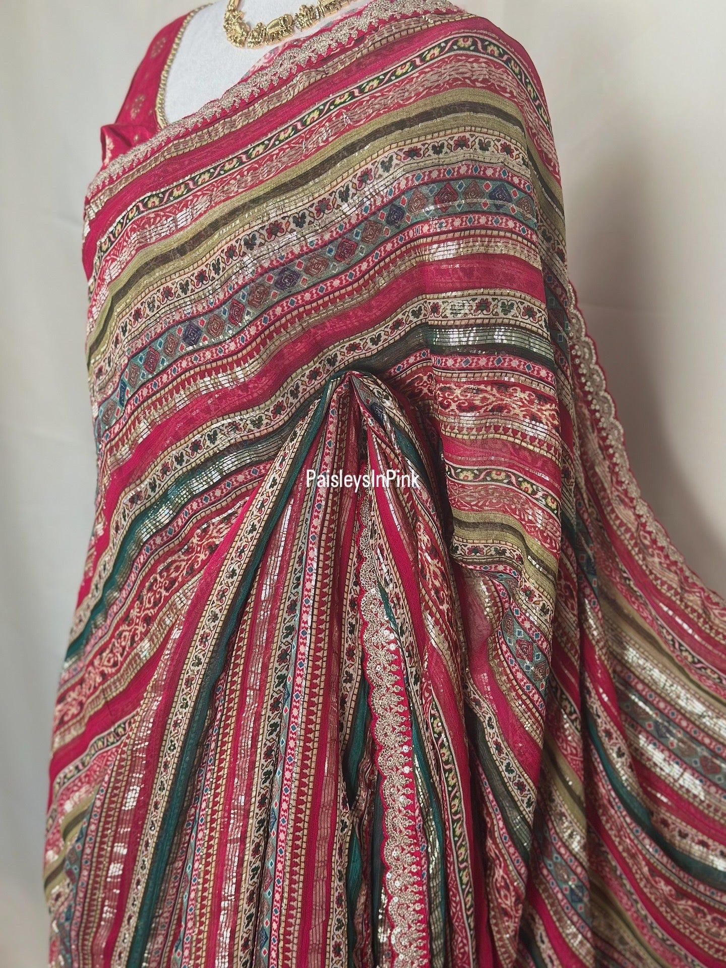 SY257 - Red Saree