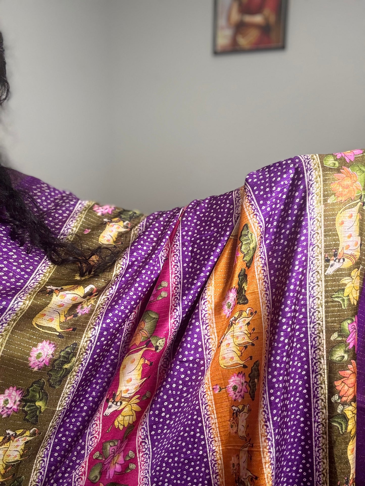 SA0405 - Purple Multi Saree
