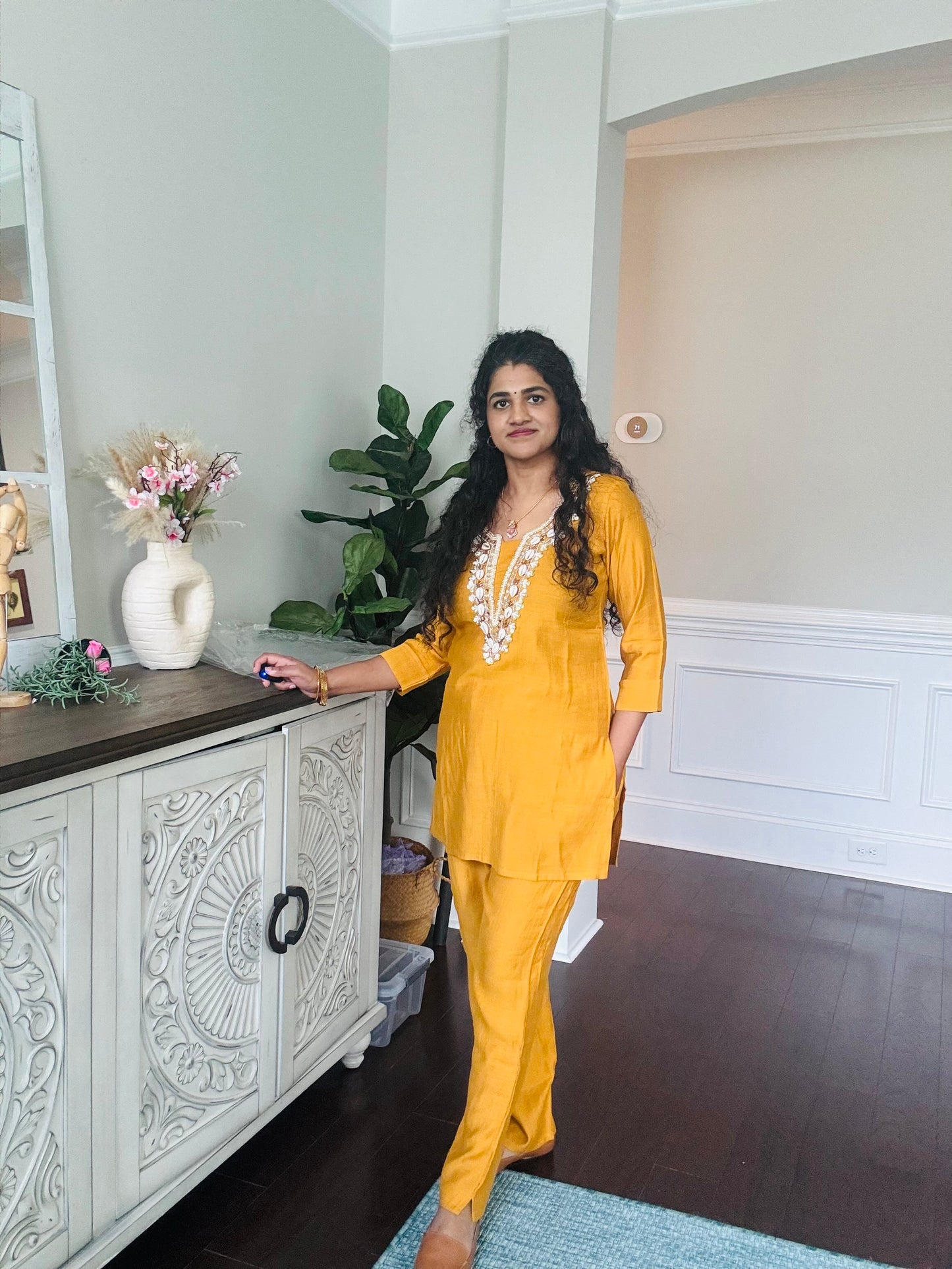 CA04041 - Mustard Yellow Coord Set