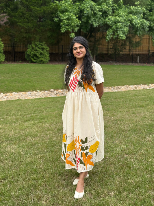 DJY772501 - Cotton Floral Dress