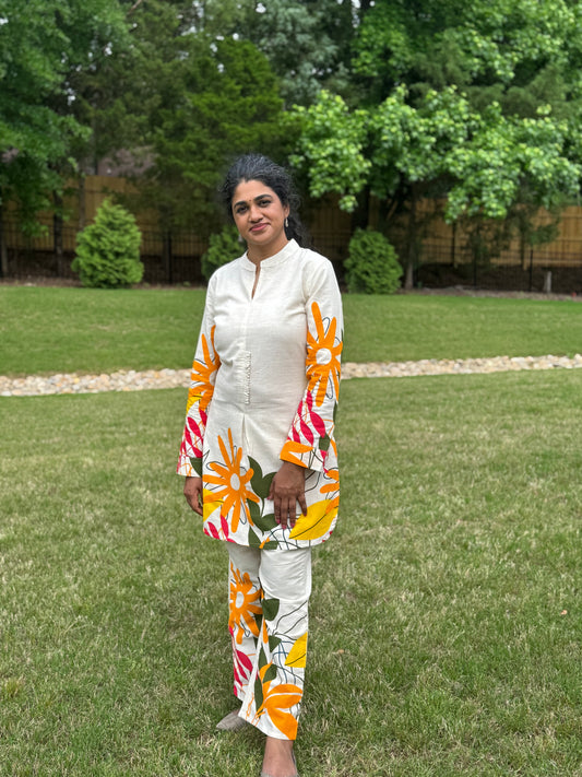 CJY772502 - Cotton Floral Coord Set