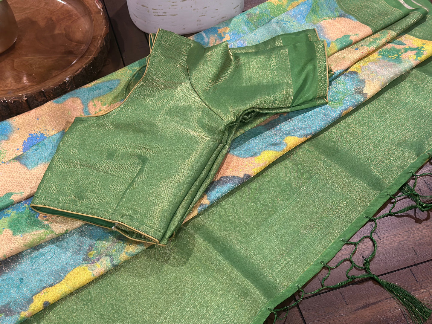ZSM1403 - multicolor soft silk saree