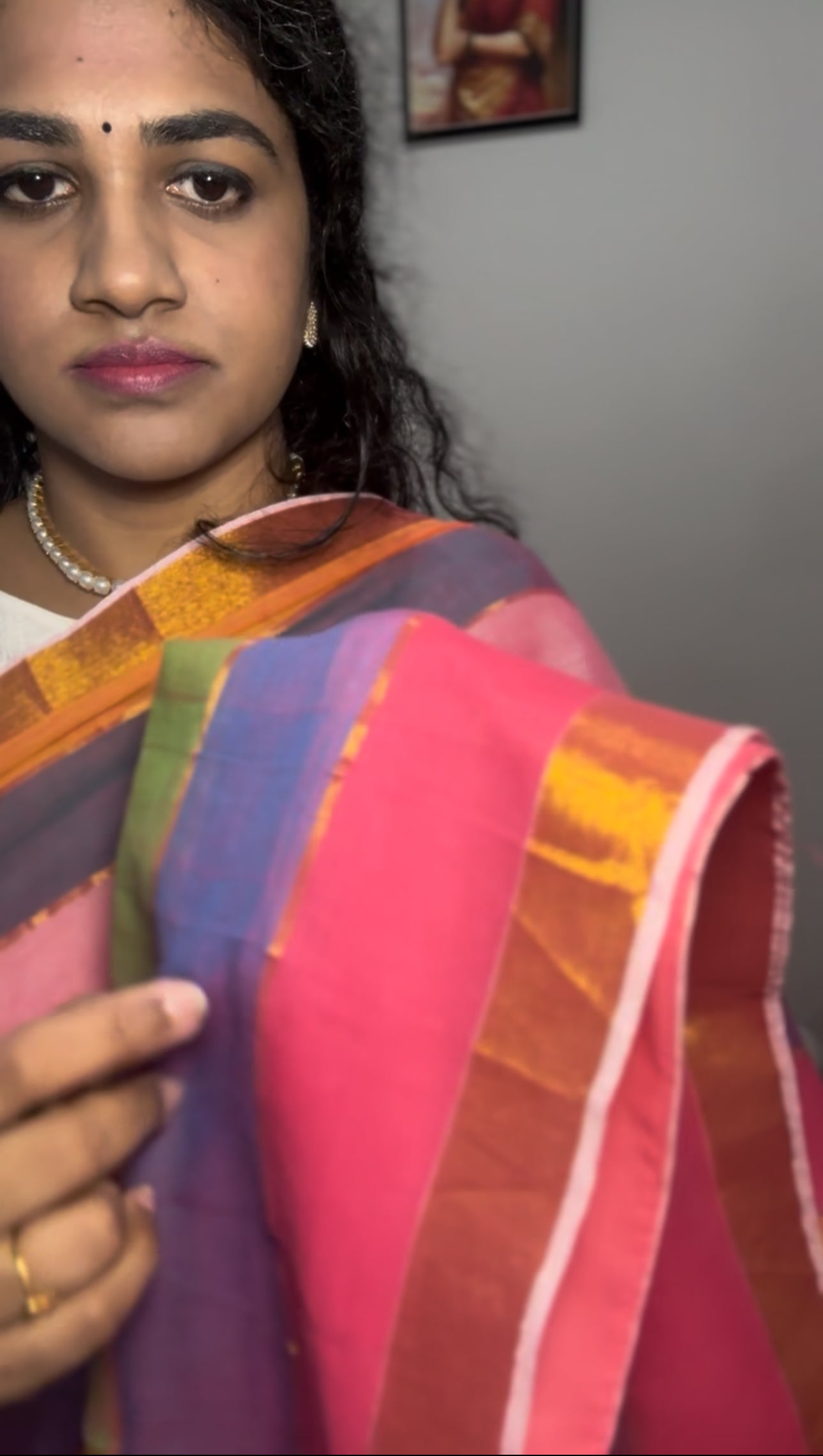 SM310302 - multicolor cotton saree