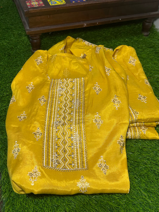 KM3103 - Yellow Kurthi