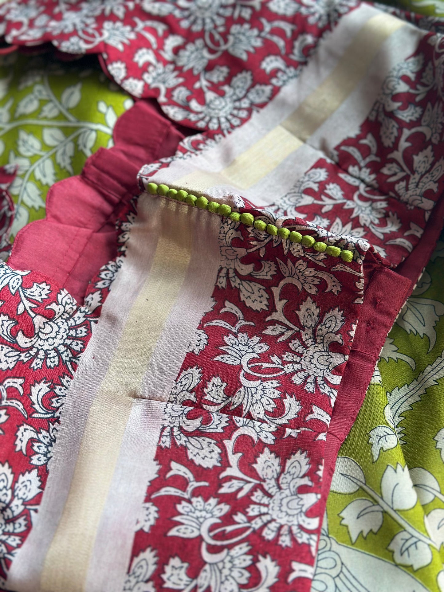 SJY0772508 - Kalamkari cotton Sari