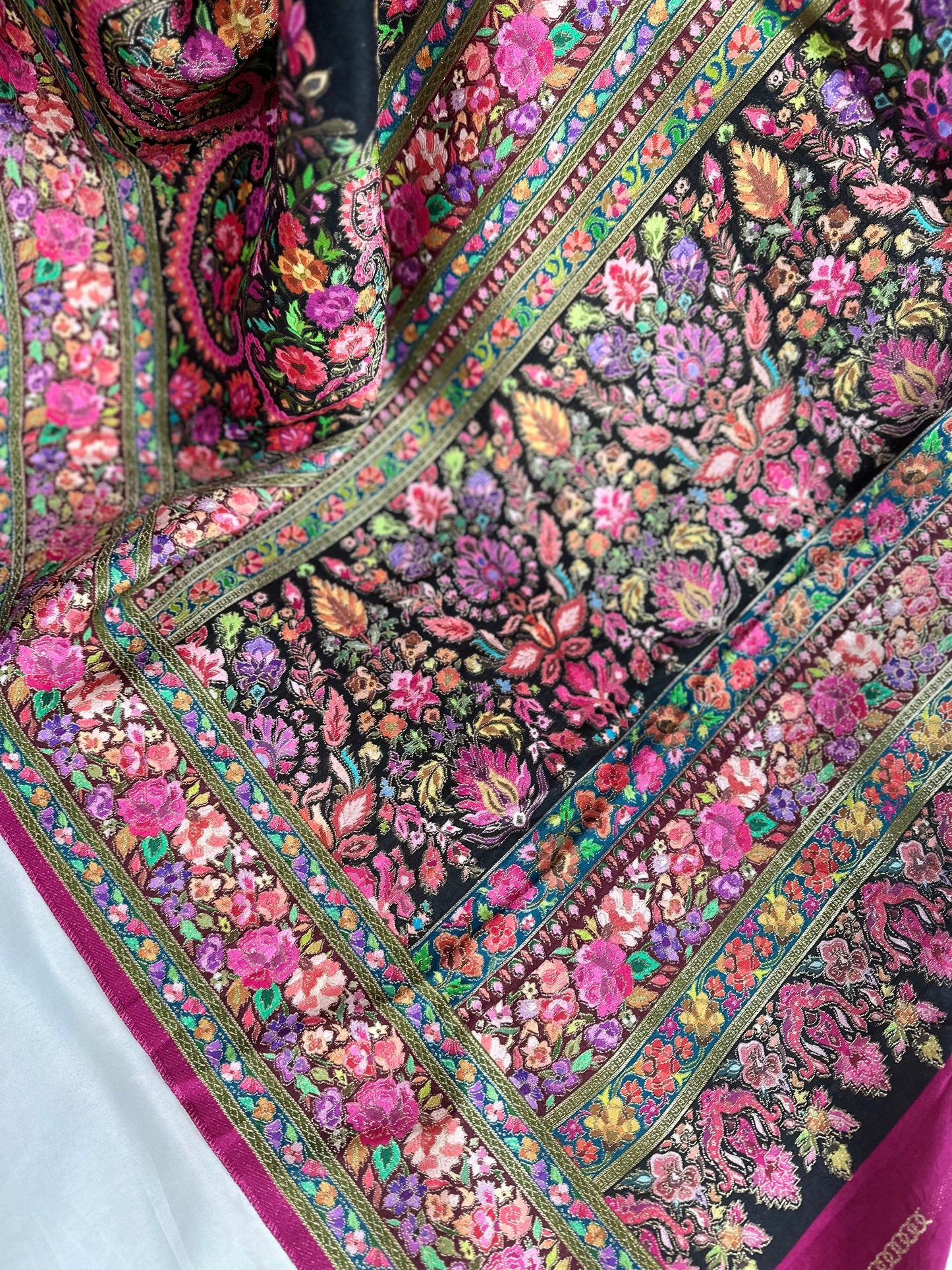 SJY0772504 - Black Kani Saree
